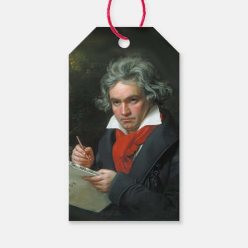 Great Composers Ludwig van Beethoven Gift Tags