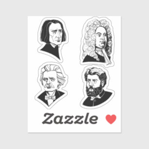 Great composers - set 1 - sticker