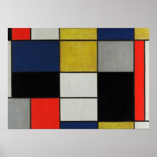 Great Composition by Piet Mondrian Poster