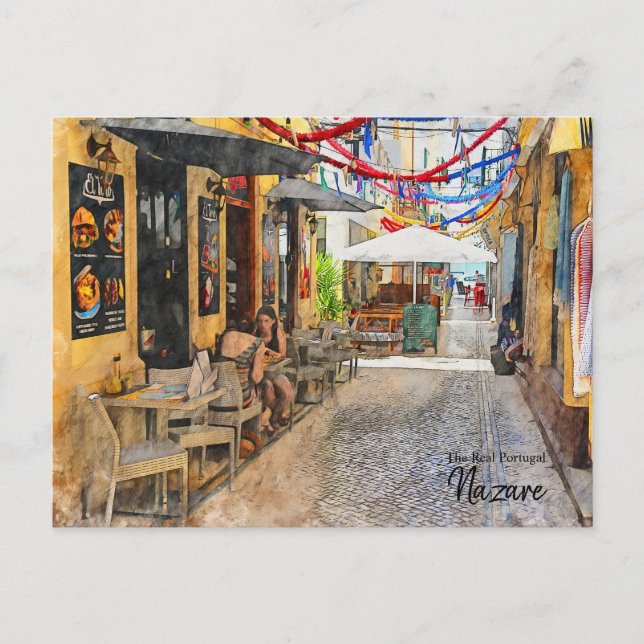 Great Conversations in Nazare, Portugal  Postcard (Front)