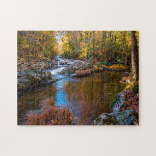 Great Creek  Smoky Mountains. Jigsaw Puzzle
