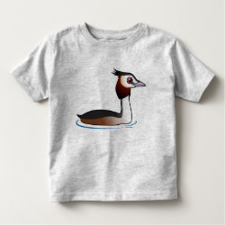 Great Crested Grebe Toddler Fine Jersey T-Shirt