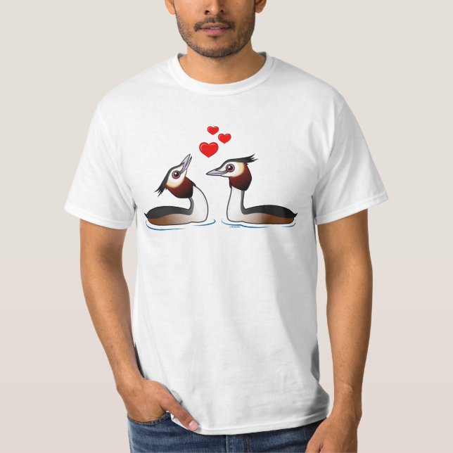 Great Crested Grebes in Love T-Shirt (Front)