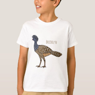 Great curassow bird cartoon illustration T-Shirt