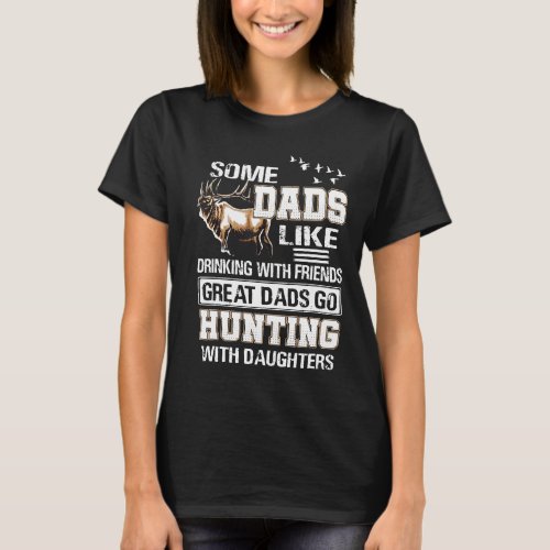 Great Dad Hunting With Daughter Funny Men Hunter G T_Shirt