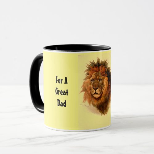 Great Dad Lion Combo Mug