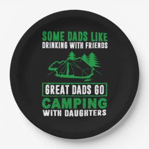 Great Dads Camping With Daughters Paper Plates