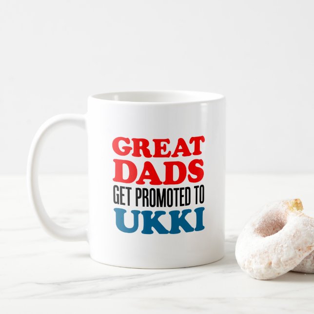 Great Dads Promoted To Ukki Mug (With Donut)