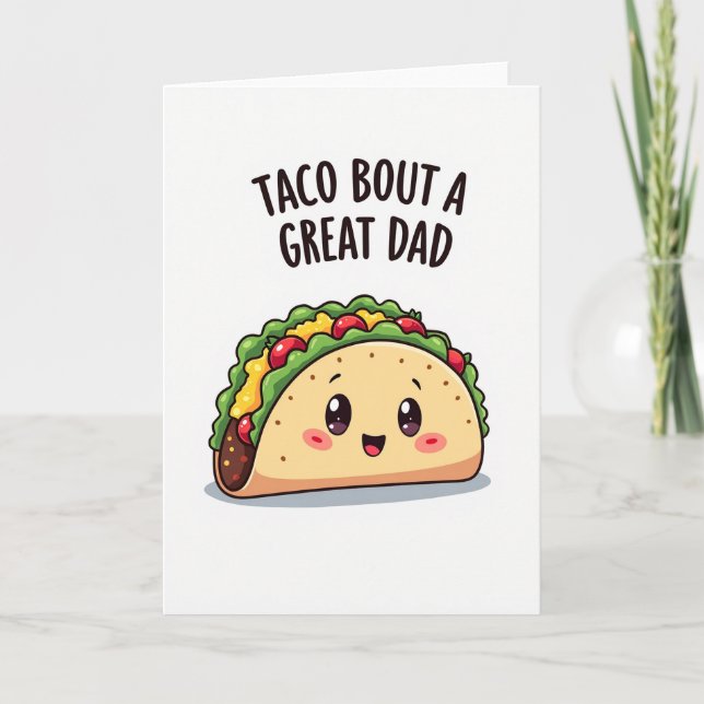 Great Dads Taco Art Card (Front)