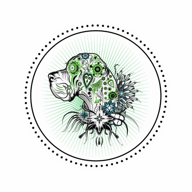 Great Dane 3d Magnet (Front)