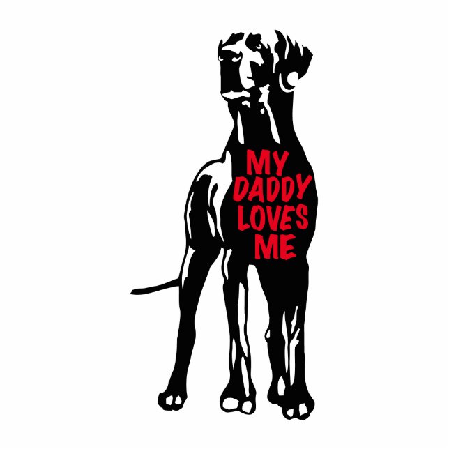 Great Dane 3d ornament Cutout (Front)