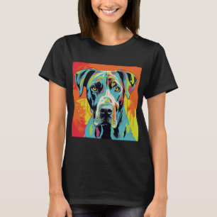 Great Dane Abstract Pop Art Colorful T-Shirt