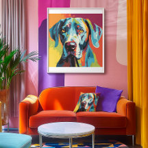 Great Dane Abstract Pop Art Graphic Art