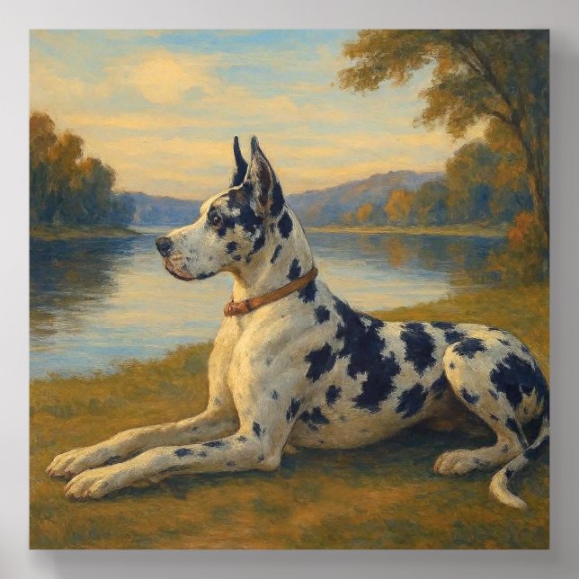 Great Dane Acrylic Photo Tile (Front Set)