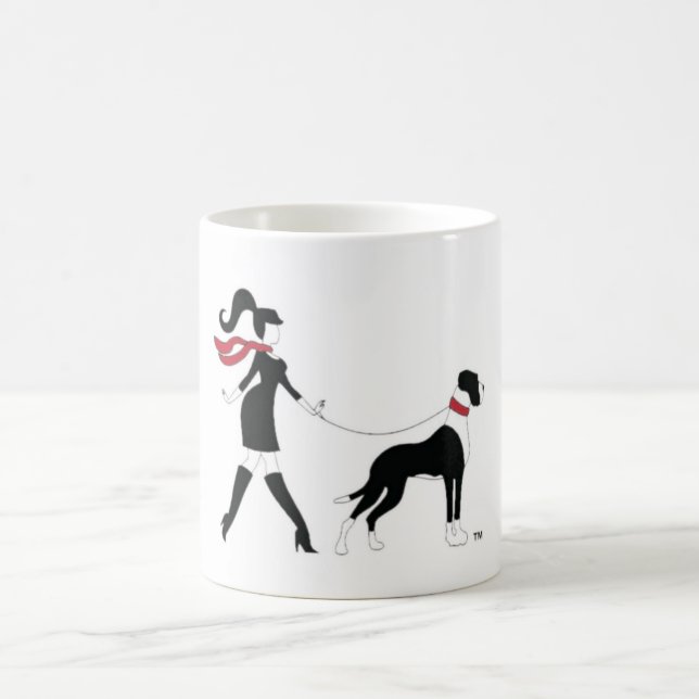 Great Dane and Girl Coffee Mug (Center)