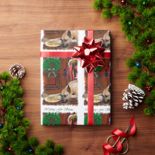 Great Dane Awaiting Christmas Wrapping Paper