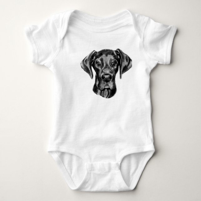Great Dane Baby outfit Baby Bodysuit (Front)