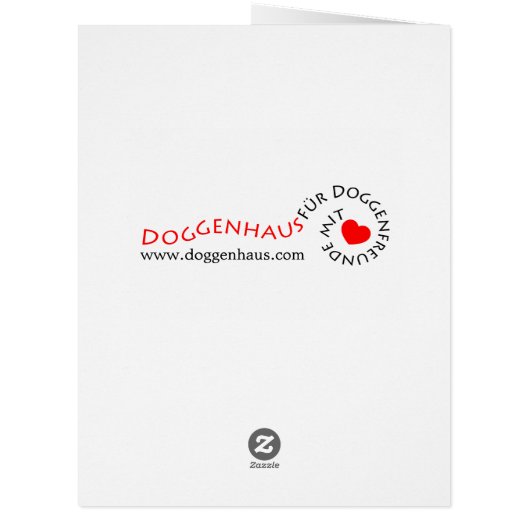 Great Dane Big Card (Back)