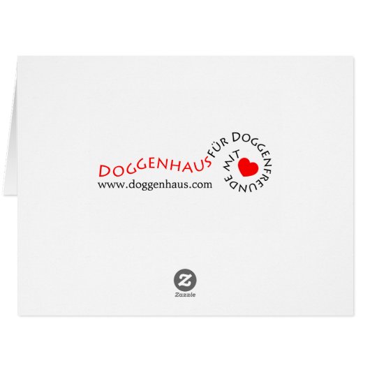 Great Dane Big Card (Back Horizontal)