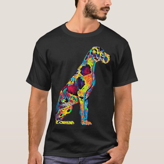 Great Dane Big Dog Pet Full Body Chillin True T-Shirt (Front)