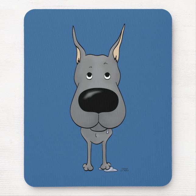 Great Dane - Big Nose and Butt Mouse Pad (Front)