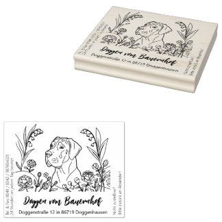 Great Dane Big Rubber Stamp