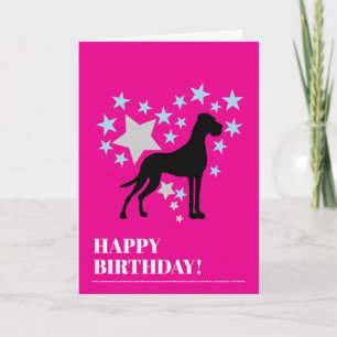 Great Dane Birthday Card