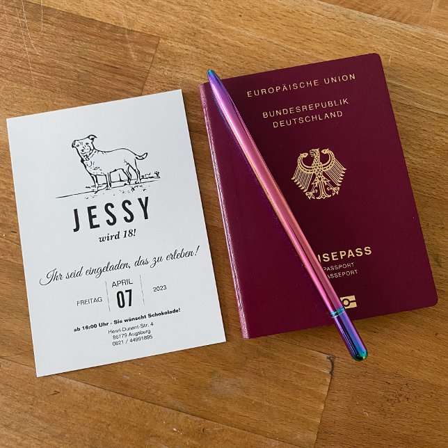 Great Dane Birthday Invitation (Creator Uploaded)