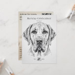 Great Dane Birthday Party Invitation