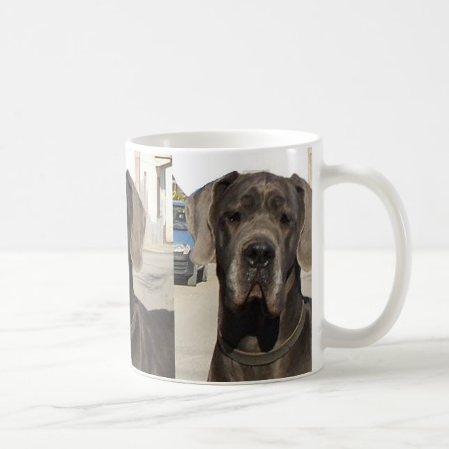 great dane black coffee mug (Right)