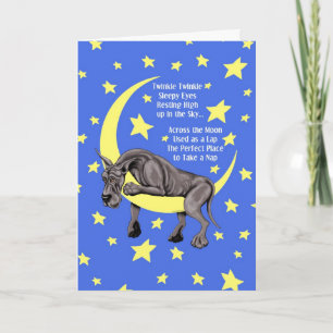Great Dane Black Twinkle Card