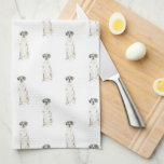 Great Dane (Black White Harlequin) Kitchen Towel<br><div class="desc">I love this sweet pattern of a black and white harlequin great dane dog watercolor illustration because it's classic enough to serve as a neutral, yet pops as a stand alone piece! It's the perfect addition to any family room, nursery, office, or even the man cave! For the sweetest gifts,...</div>