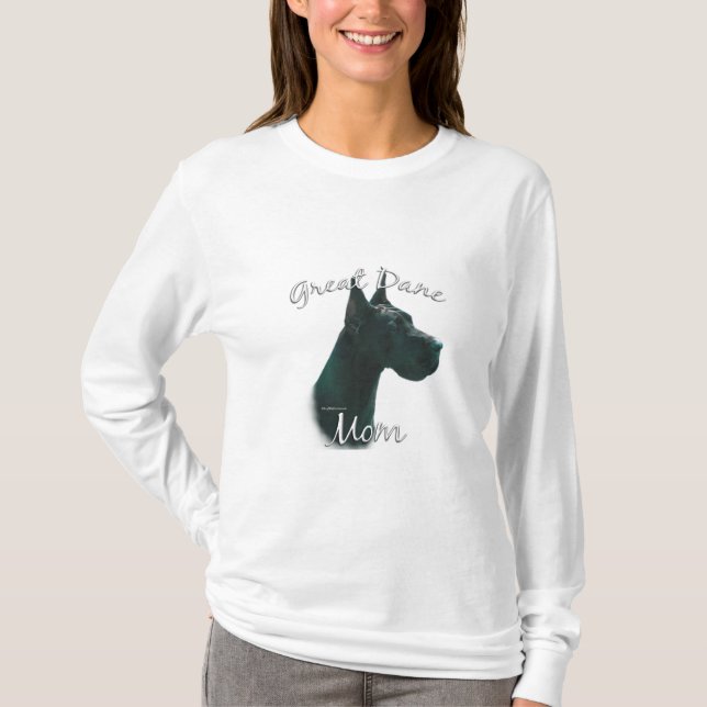 Great Dane (blk) Mom 2 T-Shirt (Front)