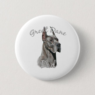 Great Dane (blue) Dad 2 Pinback Button