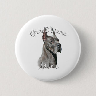 Great Dane (blue) Mom 2 Pinback Button