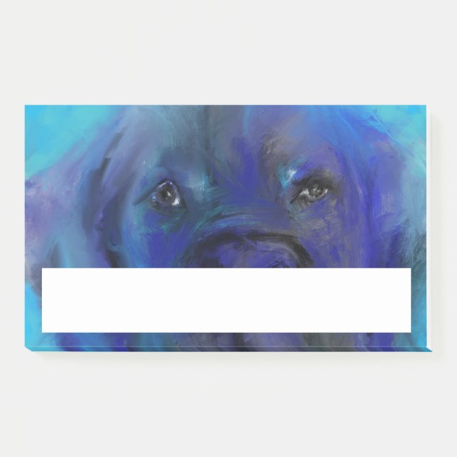 Great Dane Blue Painting Post-it Notes (Front)