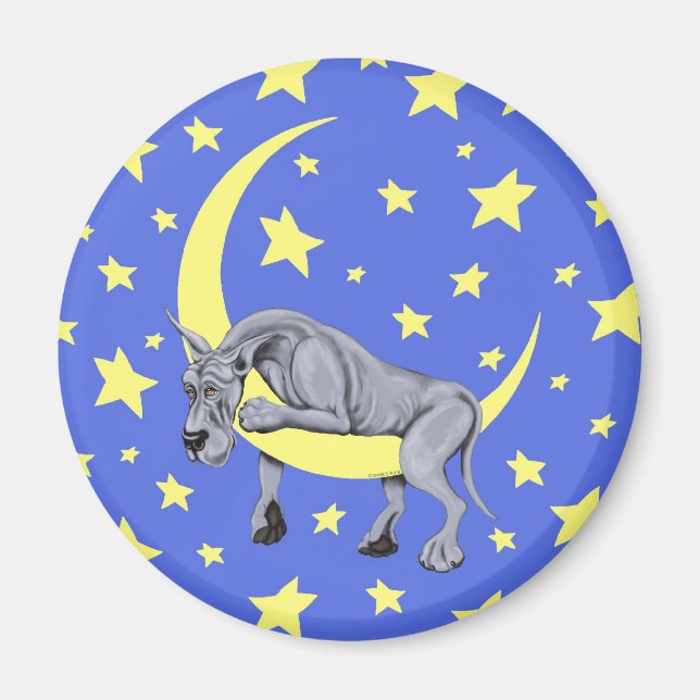Great Dane Blue Twinkle - Customized Magnet (Front)