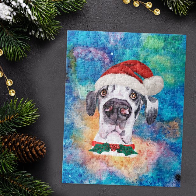 Great Dane Breed Dog Christmas Jigsaw Puzzle (Creator Uploaded)