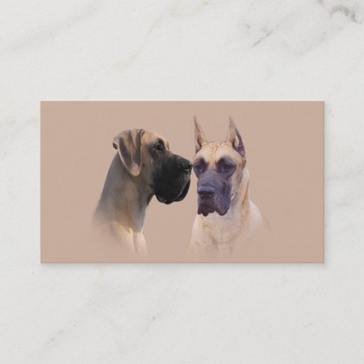 Customizable Great Dane Breeder Business Card