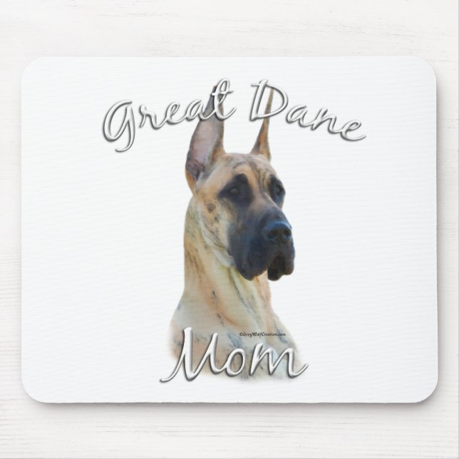 Great Dane (brindle) Mom 2 Mouse Pad (Front)