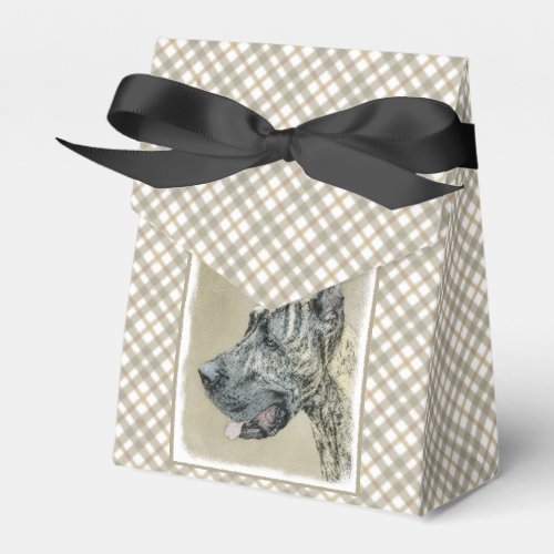 Great Dane Brindle Painting _ Original Dog Art Favor Boxes