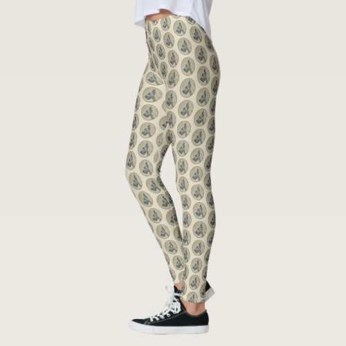 Great Dane Brindle Painting _ Original Dog Art Leggings