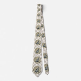 Great Dane (Brindle) Painting - Original Dog Art Neck Tie