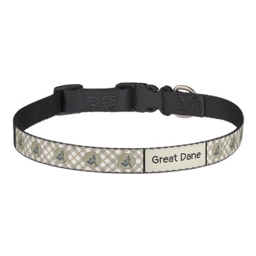 Great Dane Brindle Painting _ Original Dog Art Pet Collar