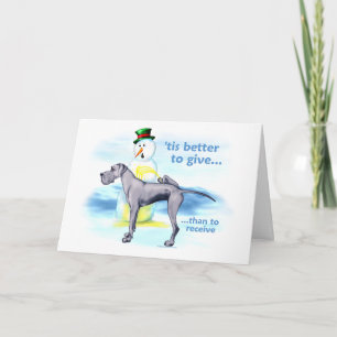 Great Dane BTG Blue UC Holiday Card
