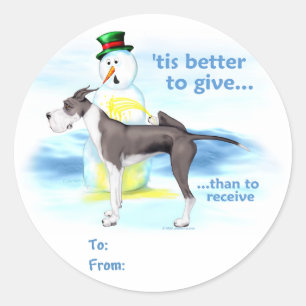Great Dane BTG Mantle Gift Tags