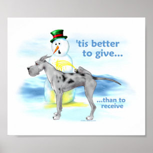 Great Dane BTG Merle Poster