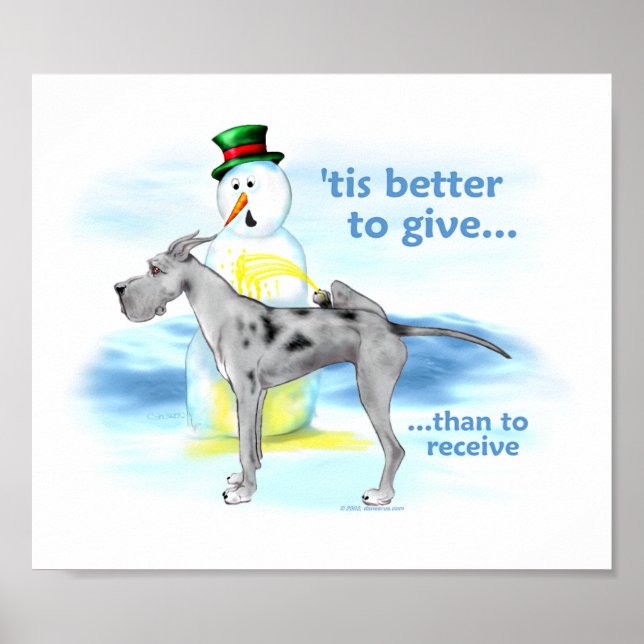 Great Dane BTG Merle Poster (Front)