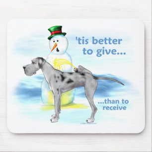Great Dane BTG Merle UC Mouse Pad