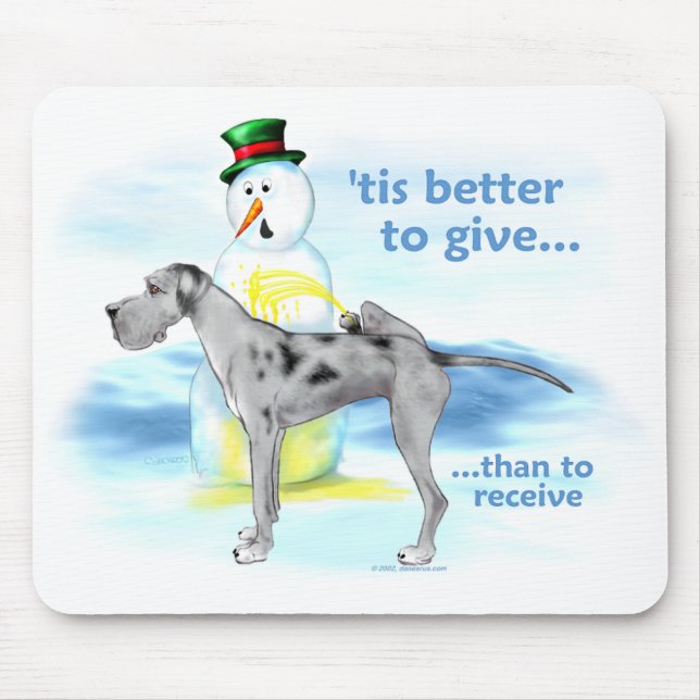 Great Dane BTG Merle UC Mouse Pad (Front)